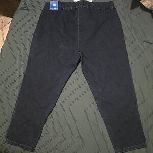 SOFT SURROUNDINGS METRO CROP DENIM LEGGINGS PULL ON PANTS 1X (18W-20W)